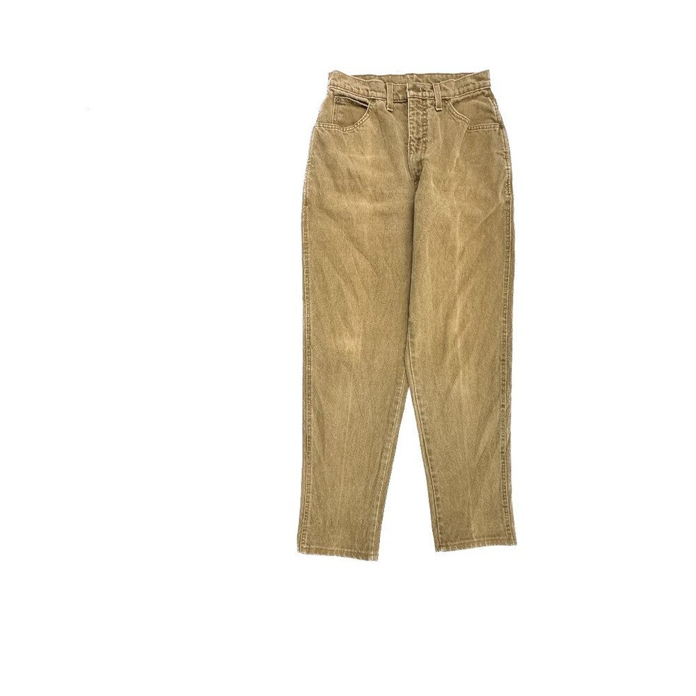 Vintage Lands' End Straight Leg Women's size 8P‎ Tan Beige Denim jeans
